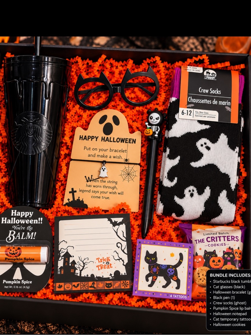 Halloween Boo Box
Starbucks Tumbler| Spooky Season Gift Box Self-Care